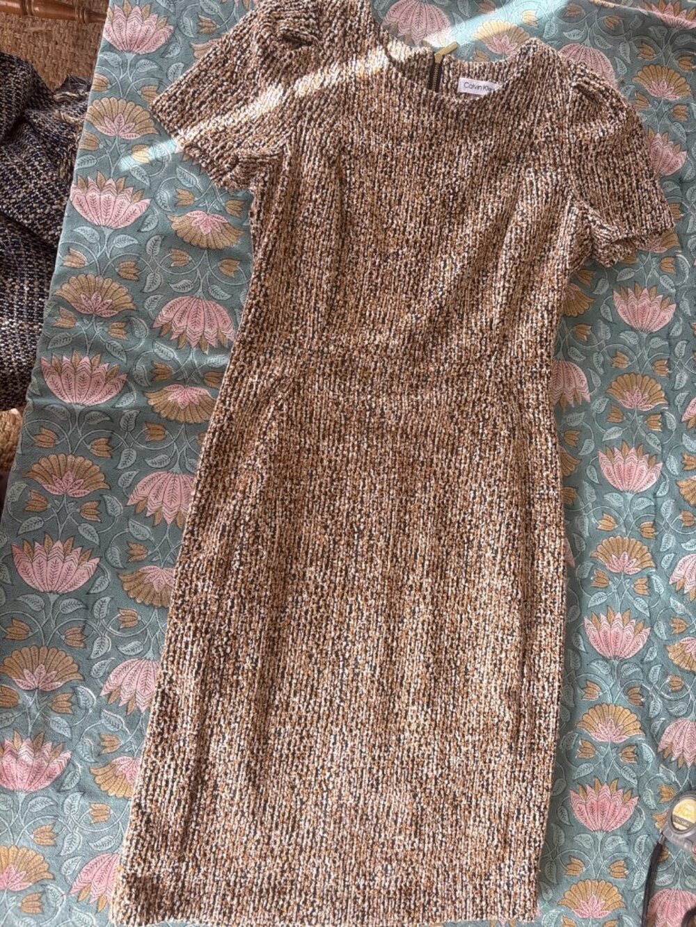 Calvin Klein Tweed Knit Dress Size 8